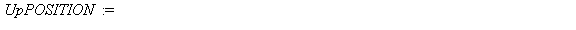 UpPOSITION := simplify(dsolve({diff(x(t), t) = rhs(UpVELOCITY), x(0) = x[0]})); 1