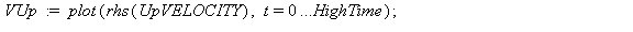 VUp := plot(rhs(UpVELOCITY), t = 0 .. HighTime); 1; VDown := plot(rhs(DownVELOCITY), t = HighTime .. HitsGround); 1; plots[display](VUp, VDown); 1