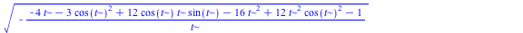 `+`(`/`(`*`(2, `*`(`^`(`/`(`*`(`+`(`*`(48, `*`(`^`(cos(t), 2), `*`(`^`(t, 4)))), `-`(`*`(24, `*`(`^`(t, 2), `*`(`^`(cos(t), 2))))), `*`(3, `*`(`^`(cos(t), 2))), `*`(96, `*`(`^`(t, 3), `*`(cos(t), `*`(...