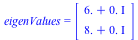 eigenValues = Vector[column](%id = 18446744078122142526)