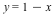 y = VectorCalculus:-`+`(1, VectorCalculus:-`-`(x))