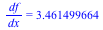 `/`(`*`(df), `*`(dx)) = 3.461499664