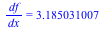 `/`(`*`(df), `*`(dx)) = 3.185031007