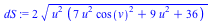 `+`(`*`(2, `*`(`^`(`*`(`^`(u, 2), `*`(`+`(`*`(7, `*`(`^`(u, 2), `*`(`^`(cos(v), 2)))), `*`(9, `*`(`^`(u, 2))), 36))), `/`(1, 2)))))