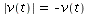 abs(v(t)) = `+`(`-`(v(t)))