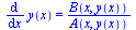 diff(y(x), x) = `/`(`*`(B(x, y(x))), `*`(A(x, y(x))))